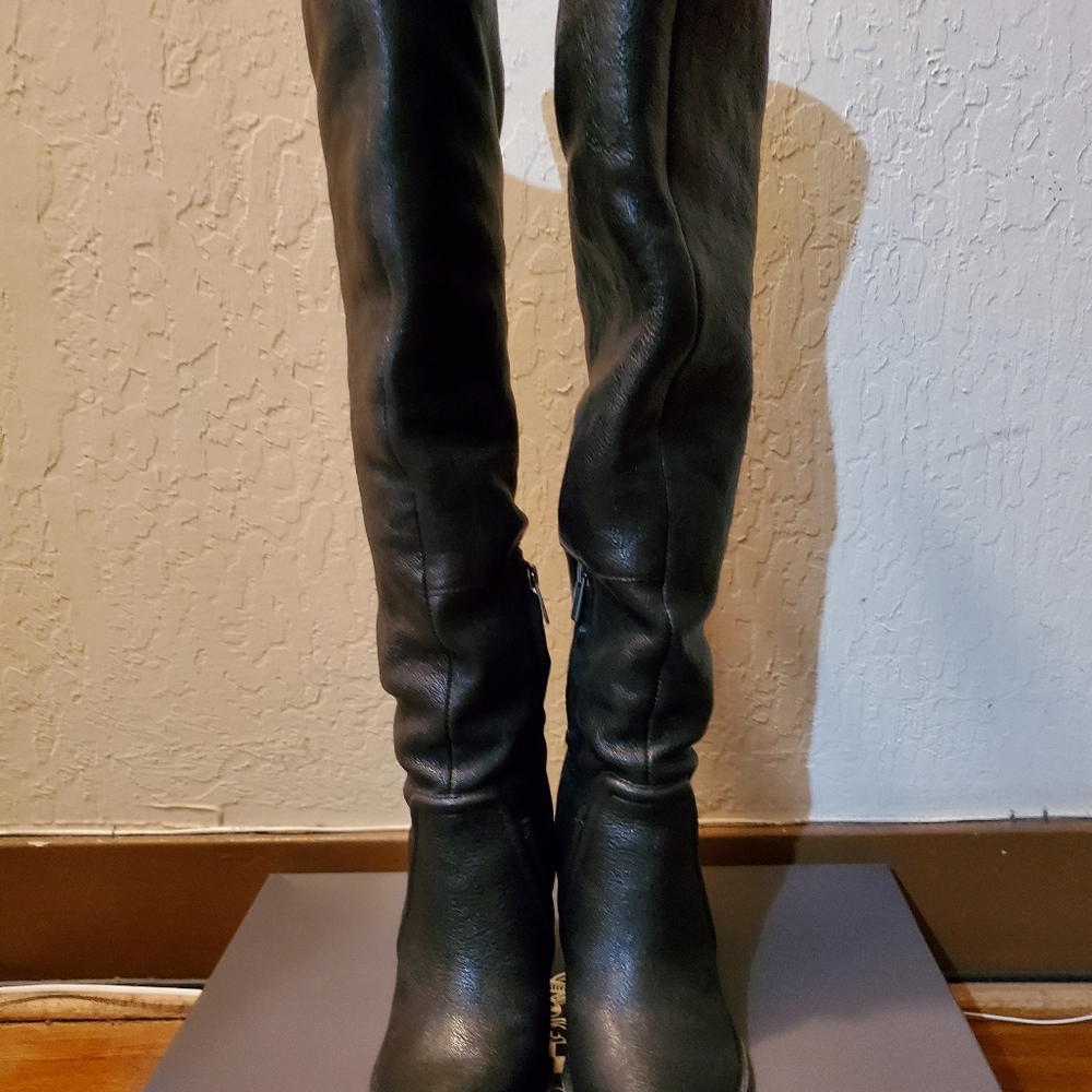 Vince Camuto Over the Knee Leather Boots